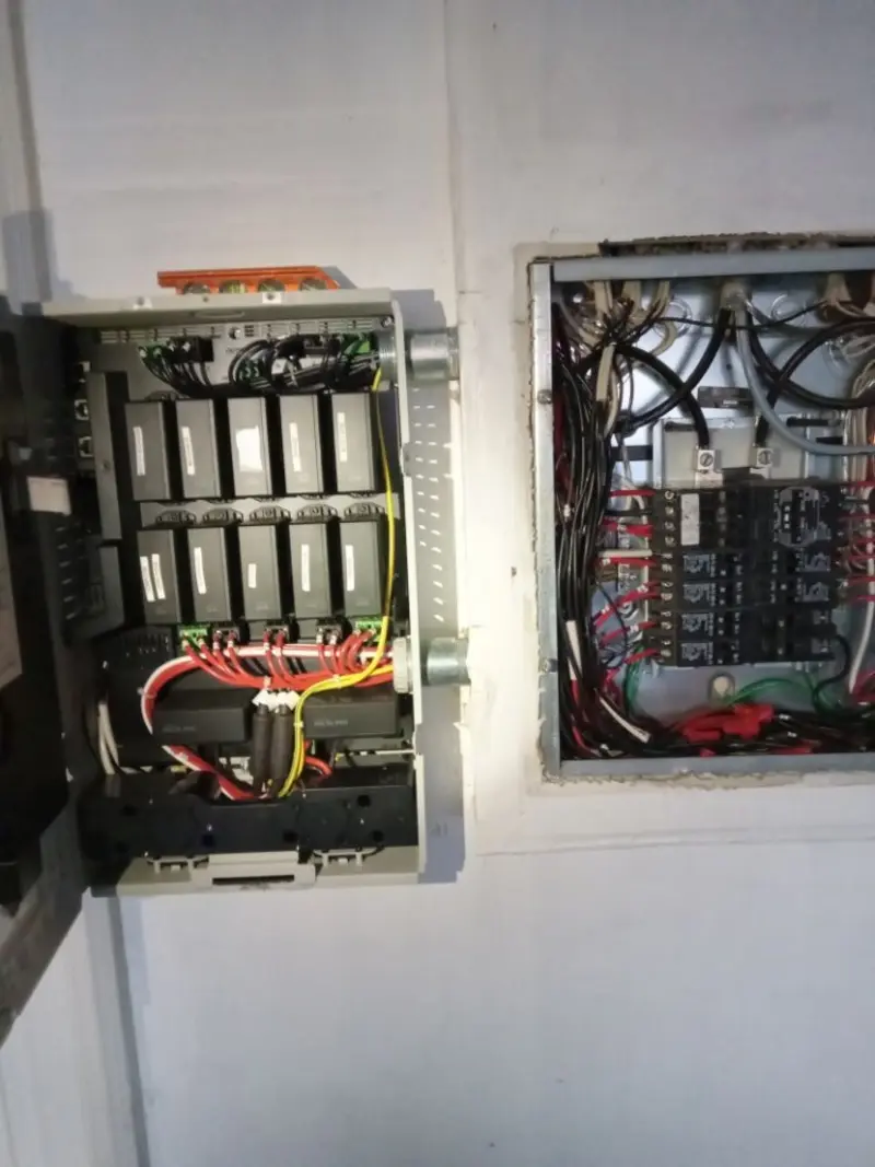 Electrical panel upgrade completed for Security Camera Wiring in Hanover